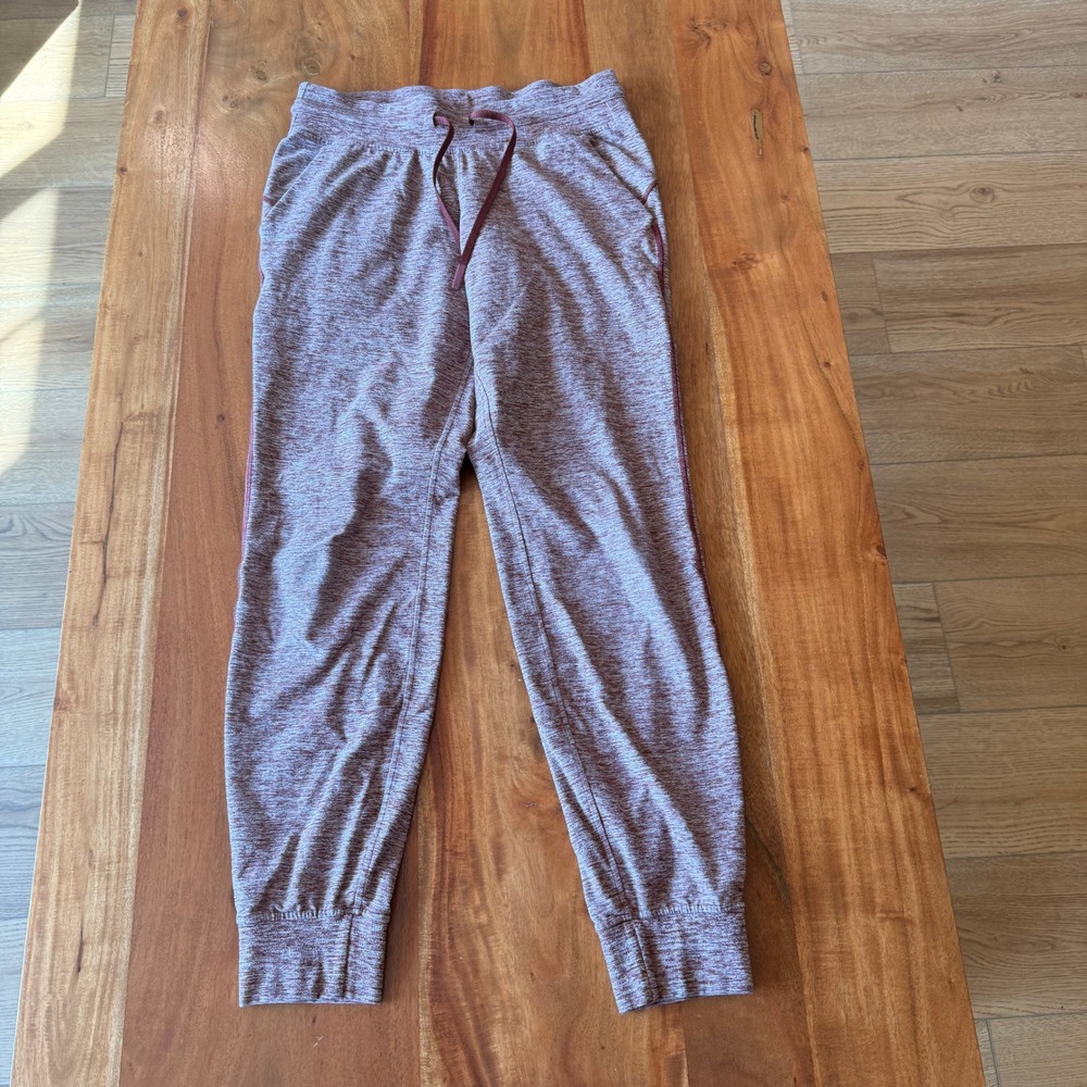 Lululemon Women's Burgundy Heathered "Ready to Rulu" Fleece Joggers Size 6
